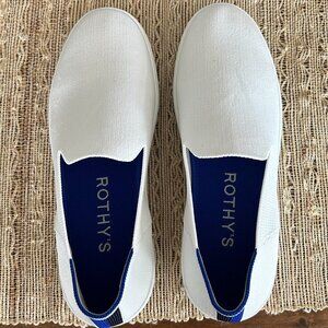 Rothy's White Slip on shoes 8.5 Wide